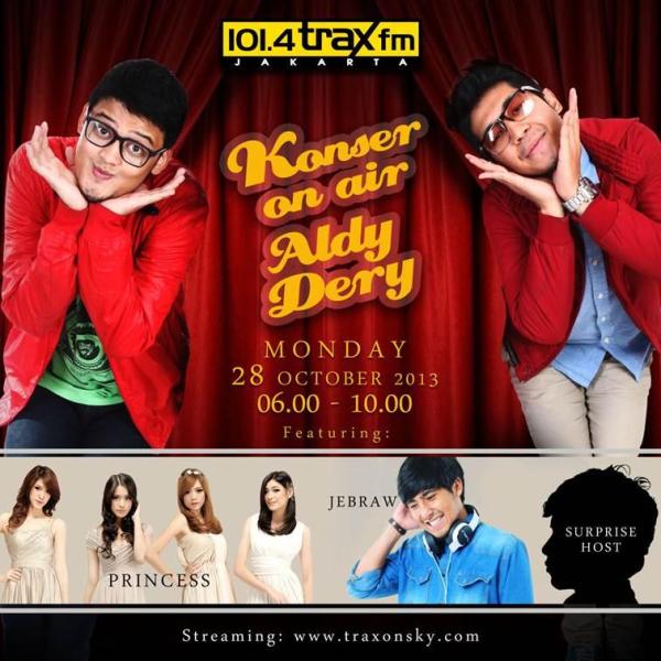 Konser On Air Aldy Dery – Pertama Di Jakarta Loh!