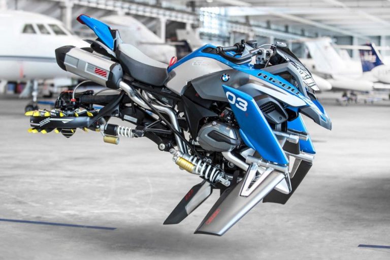 Motor terbang nyata kolaborasi BMW Motorrad dan LEGO