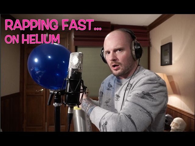 Rapping sambil menghirup gas helium