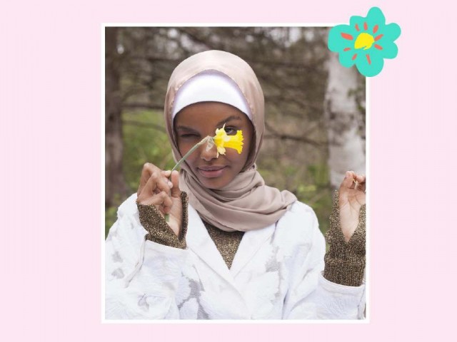 Kampanye pertama koleksi fashion dari Halima Aden, hijaber asal Minnesota