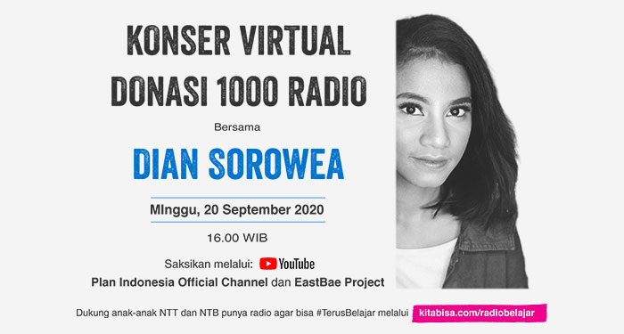 Dian Sorowea Gelar Konser Virtual 1000 Radio