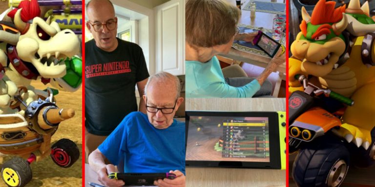 Bos Nintendo Ajarin Orang Tuanya Cara Main Game Mario Kart 8