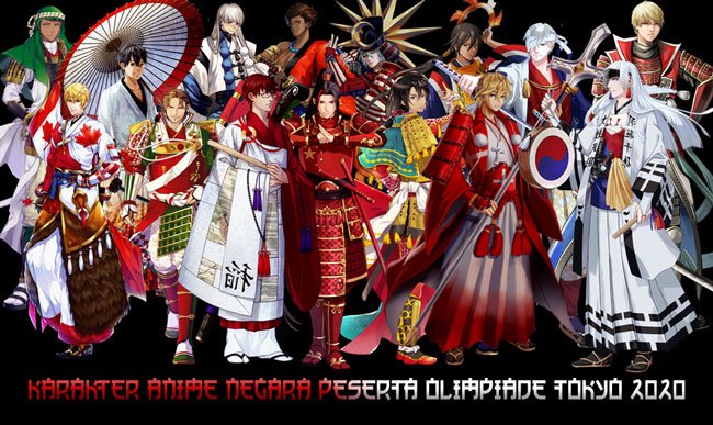 Negara-Negara Olimpiade Tokyo 2020 Jadi Karakter Anime
