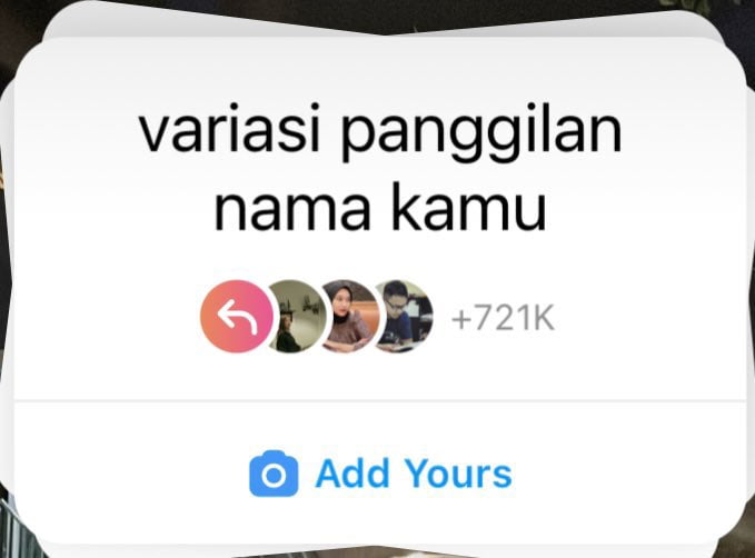 Share Nama Panggilan Di InstaStory Malah Berujung Kena Tipu