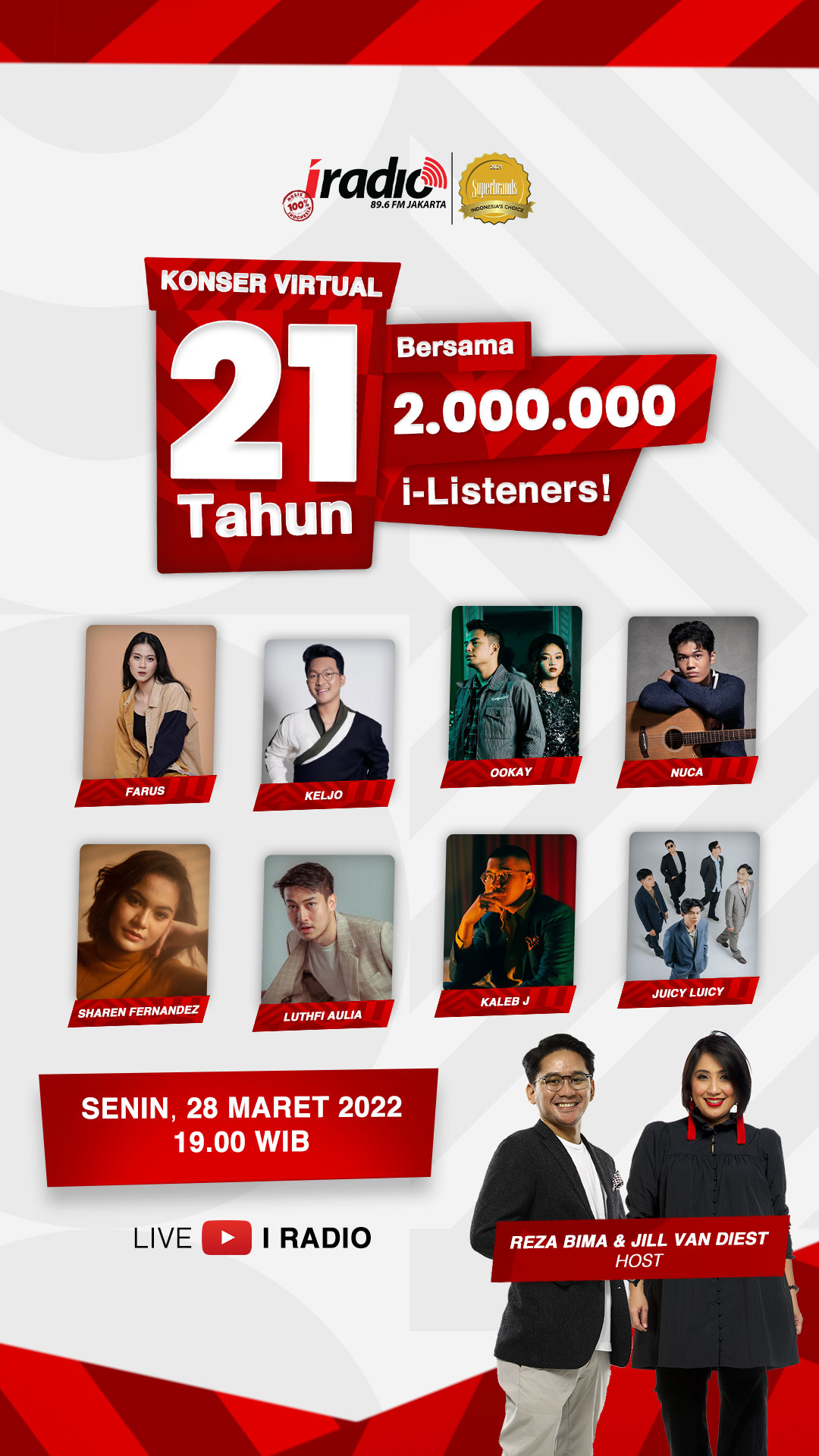 IRadio Meriahkan Ulang Tahun ke 21 Bareng 2 Juta I Listeners