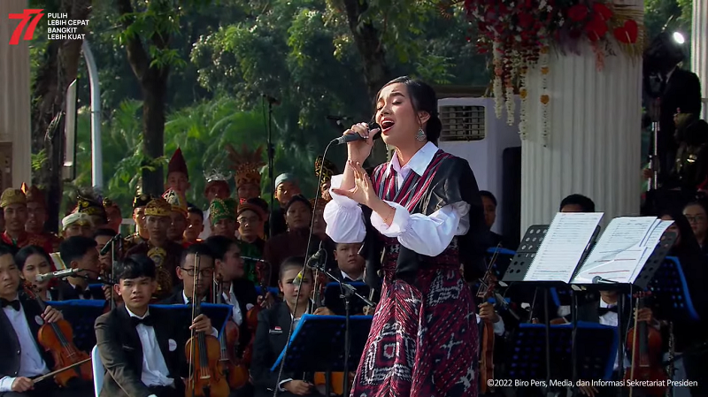 HUT RI Ke-77, Lyodra Didapuk Jadi Penyanyi di Istana Merdeka